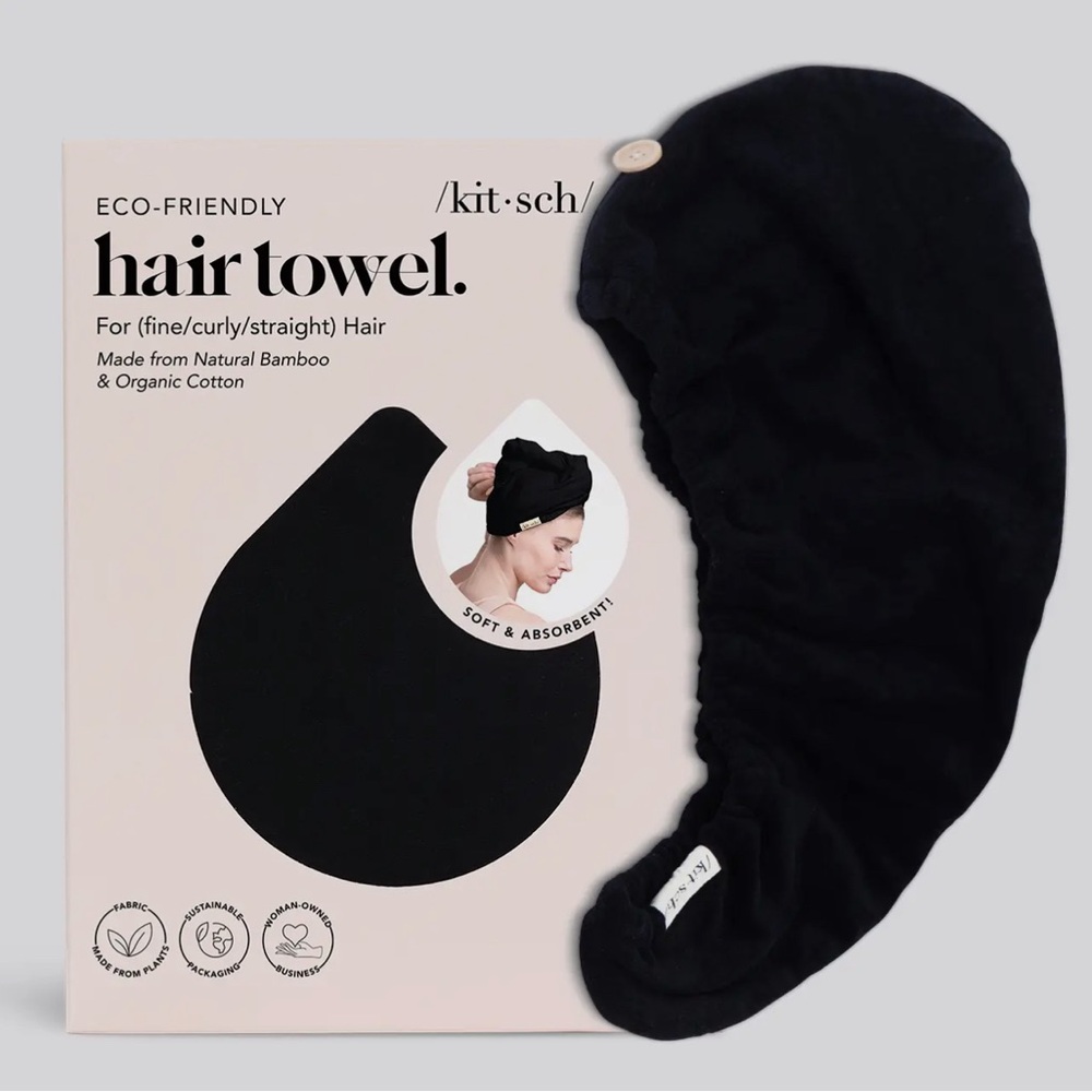 NIB Kitsch Eco-Friendly Hair Towel